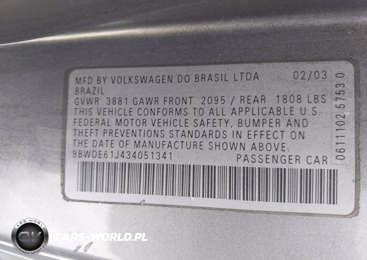 2003 Volkswagen Gti VIN:9BWDE61J434051341 - 9