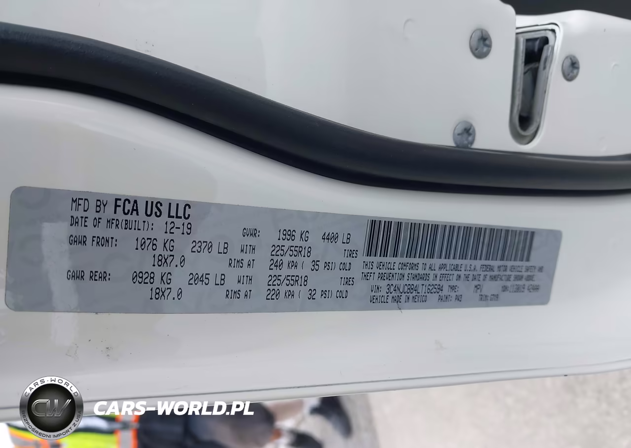 2020 Jeep Compass Altitude Fwd VIN:3C4NJCBB4LT162594 - 9