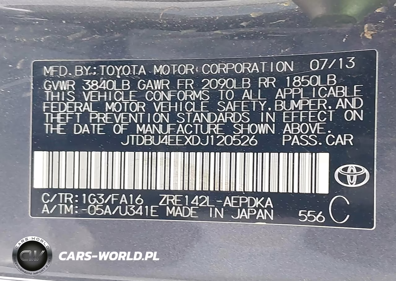 2013 Toyota Corolla L VIN:JTDBU4EEXDJ120526 - 9