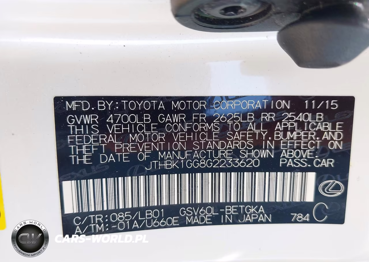 2016 Lexus Es 350 VIN:JTHBK1GG8G2233620 - 9