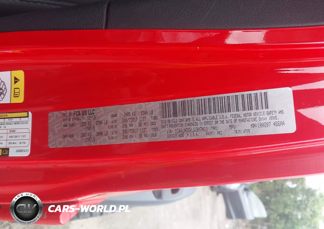 2018 Jeep Wrangler Unlimited Sport S 4X4 VIN:1C4HJXDG0JW307411 - 9