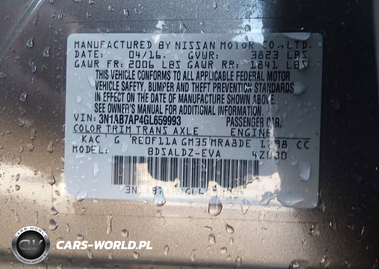 2016 Nissan Sentra Sv VIN:3N1AB7AP4GL659993 - 9