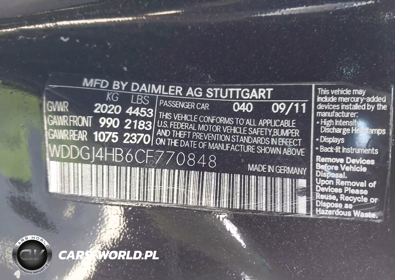 2012 Mercedes-Benz C 250 VIN:WDDGJ4HB6CF770848 - 9