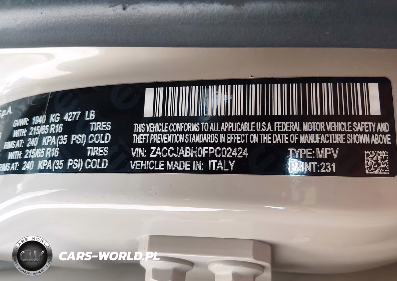 2015 Jeep Renegade Latitude VIN:ZACCJABH0FPC02424 - 9
