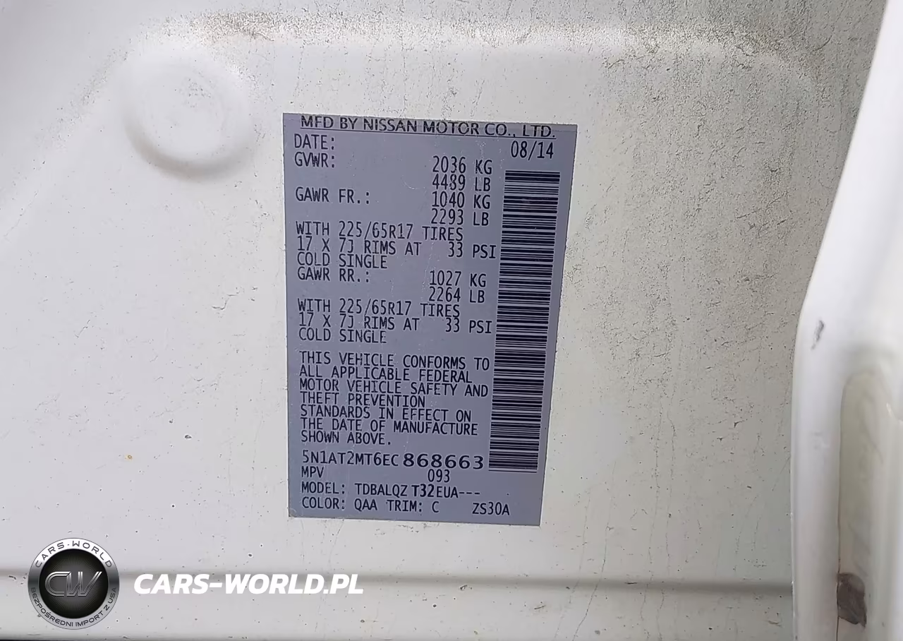 2014 Nissan Rogue Sv VIN:5N1AT2MT6EC868663 - 9