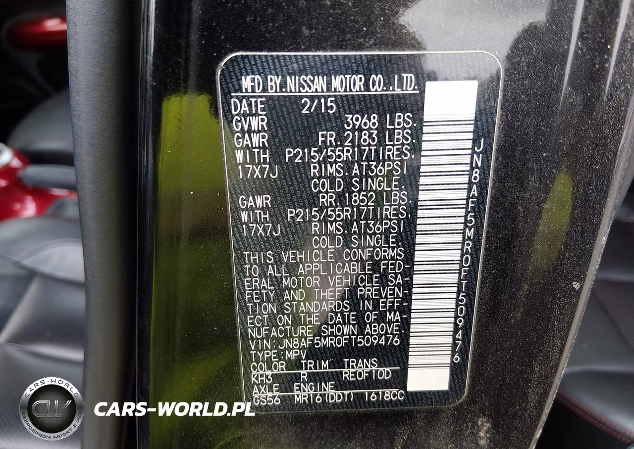 2015 Nissan Juke Sl VIN:JN8AF5MR0FT509476 - 9