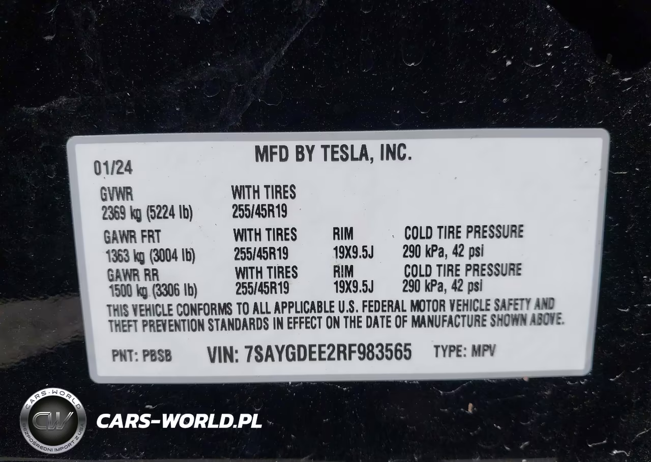 2024 Tesla Model Y Long Range Dual Motor All-Wheel Drive VIN:7SAYGDEE2RF983565 - 9