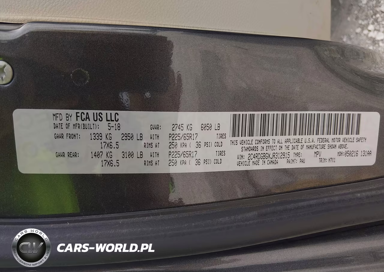 2018 Dodge Grand Caravan Se VIN:2C4RDGBGXJR312915 - 9