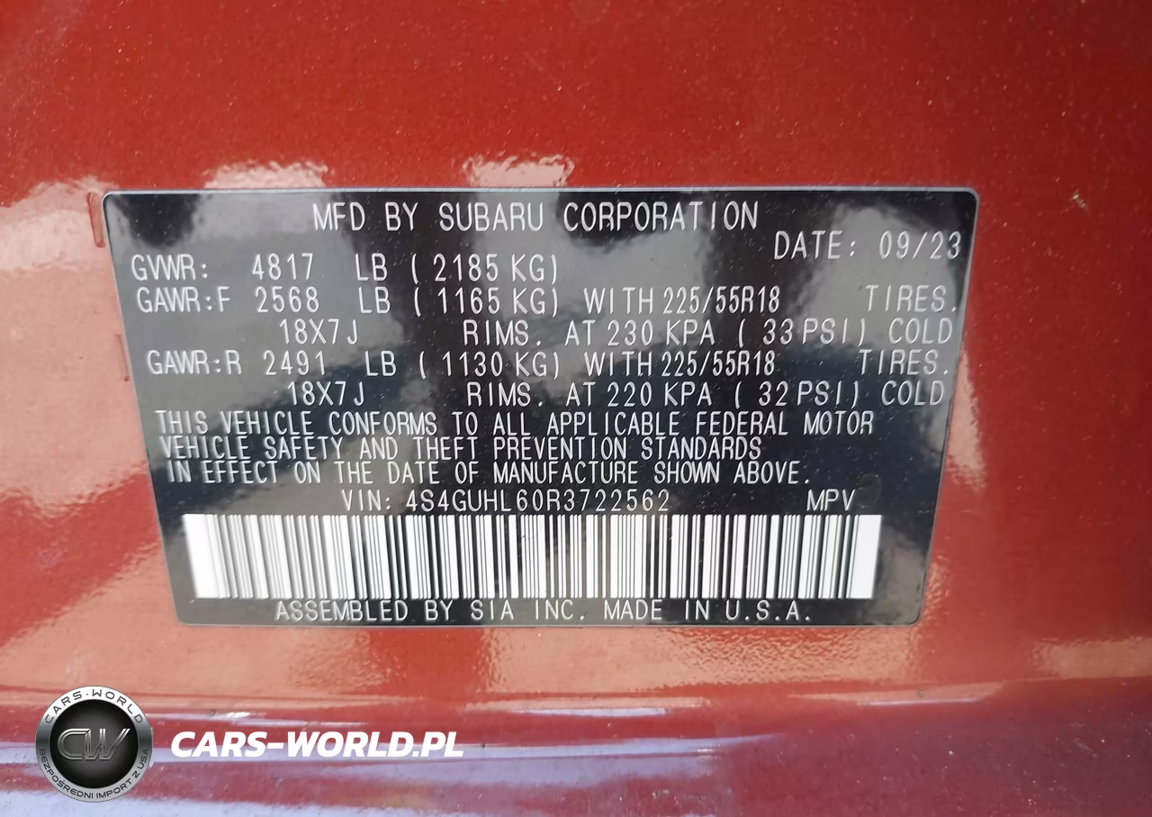 2024 Subaru Crosstrek Limited VIN:4S4GUHL60R3722562 - 9
