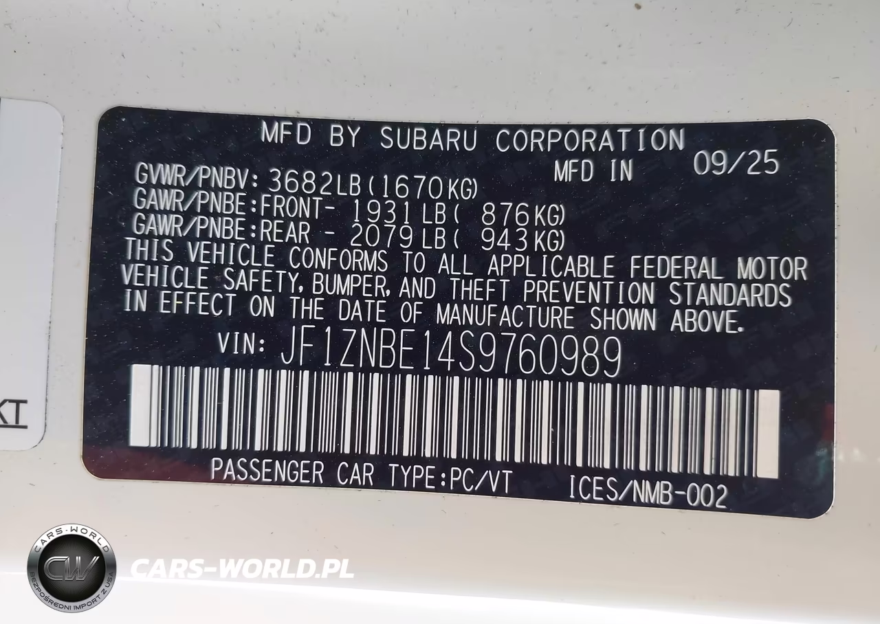 2025 Toyota Gr86 Premium VIN:JF1ZNBE14S9760989 - 9