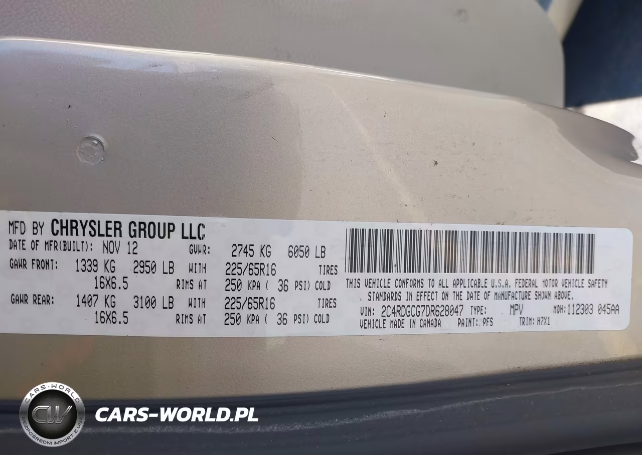 2013 Dodge Grand Caravan Sxt VIN:2C4RDGCG7DR628047 - 9