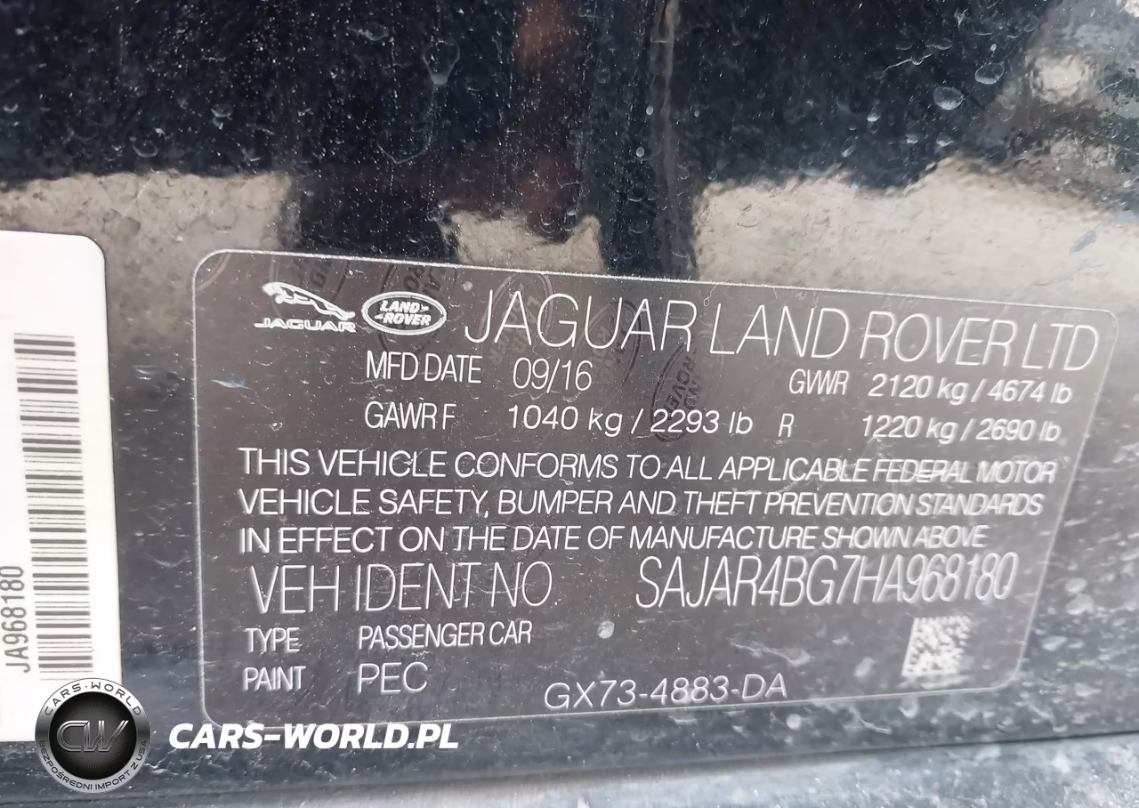 2017 Jaguar Xe 25T VIN:SAJAR4BG7HA968180 - 9
