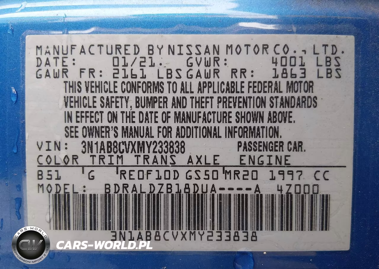 2021 Nissan Sentra Sv Xtronic Cvt VIN:3N1AB8CVXMY233838 - 9