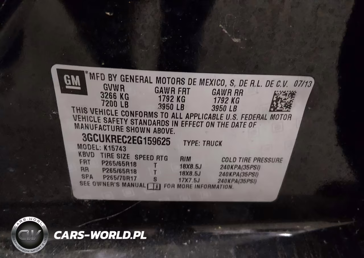 2014 Chevrolet Silverado 1500 2Lt VIN:3GCUKREC2EG159625 - 9