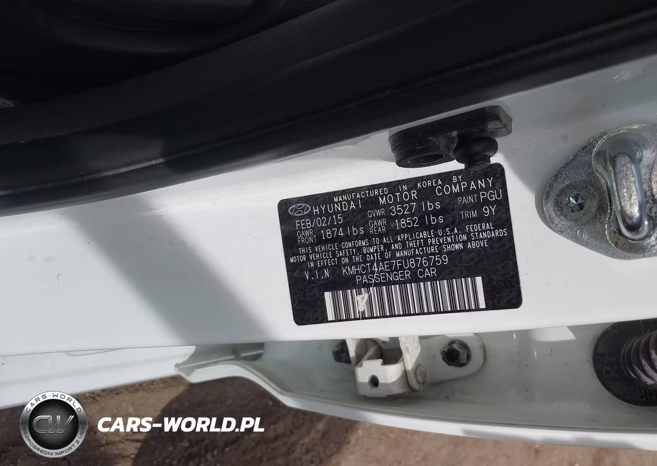 2015 Hyundai Accent Gls VIN:KMHCT4AE7FU876759 - 9