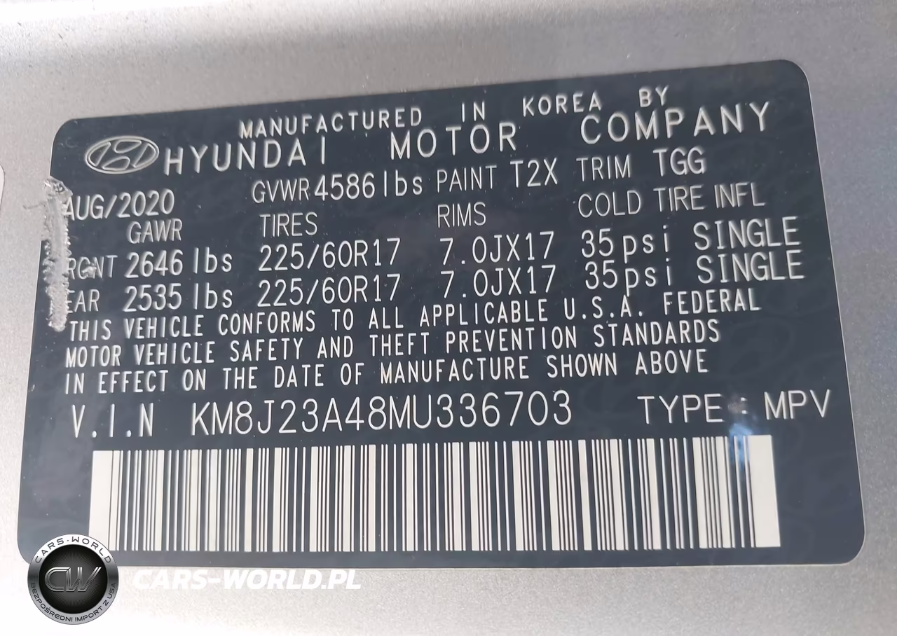 2021 Hyundai Tucson Se VIN:KM8J23A48MU336703 - 9