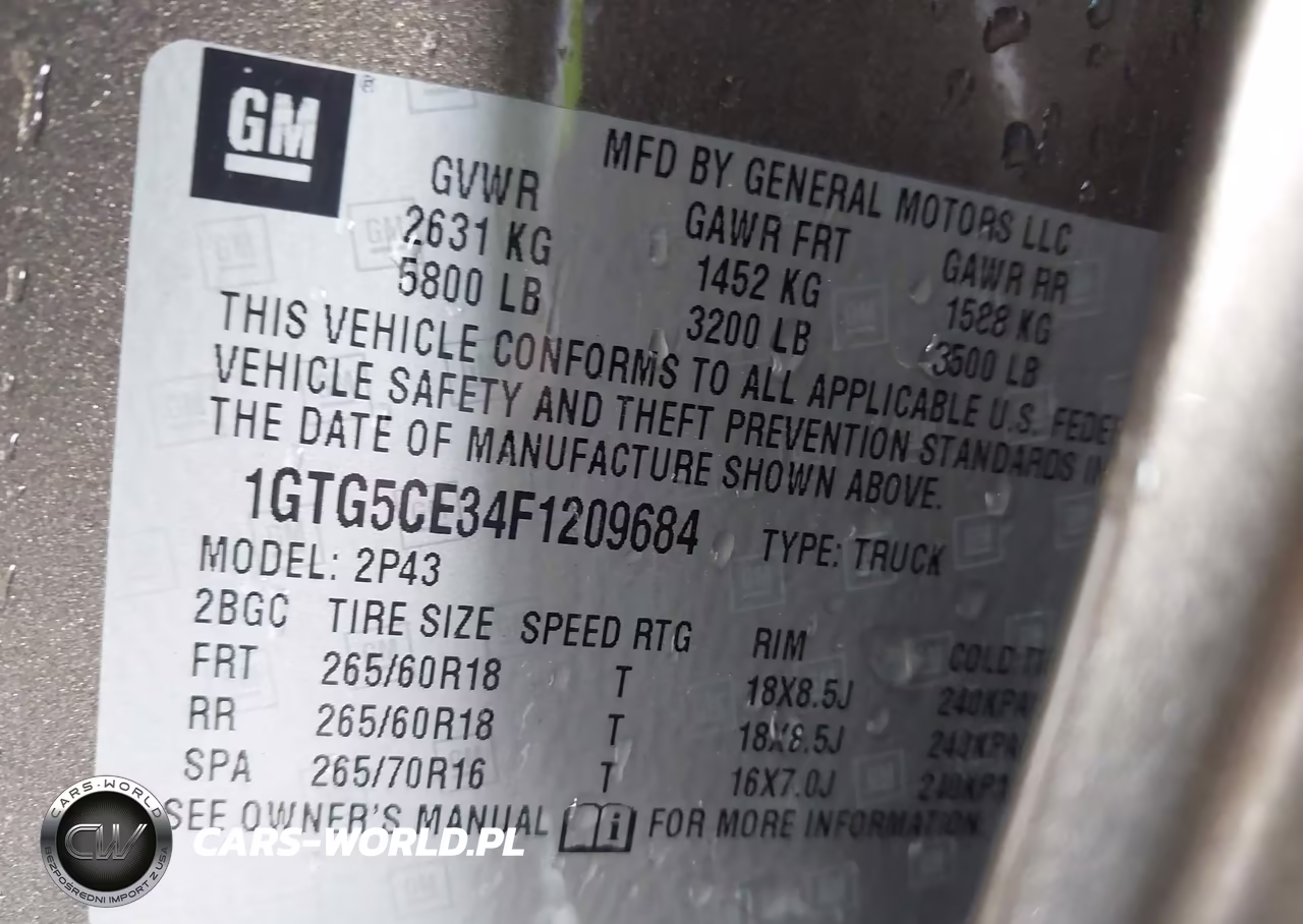 2015 GMC Canyon Slt VIN:1GTG5CE34F1209684 - 9