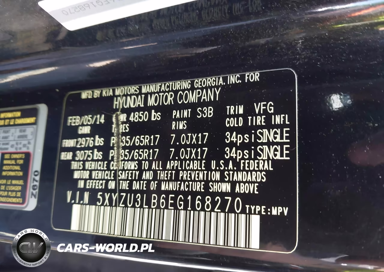 2014 Hyundai Santa Fe Sport 2.4L VIN:5XYZU3LB6EG168270 - 9
