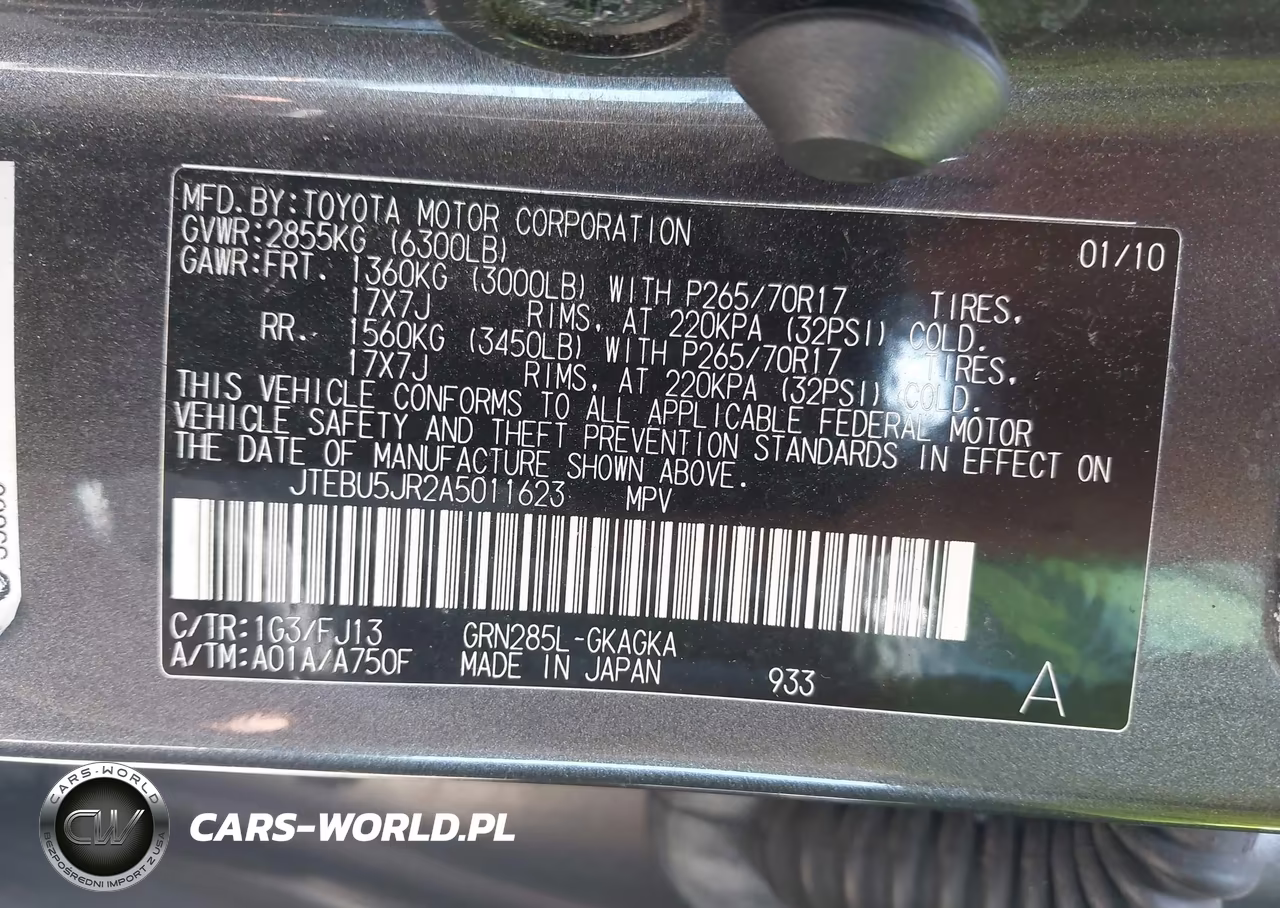 2010 Toyota 4Runner Sr5 V6 VIN:JTEBU5JR2A5011623 - 9