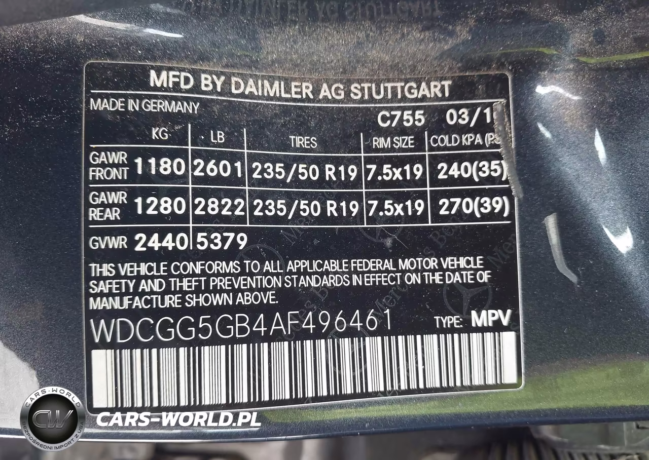 2010 Mercedes-Benz Glk 350 VIN:WDCGG5GB4AF496461 - 9
