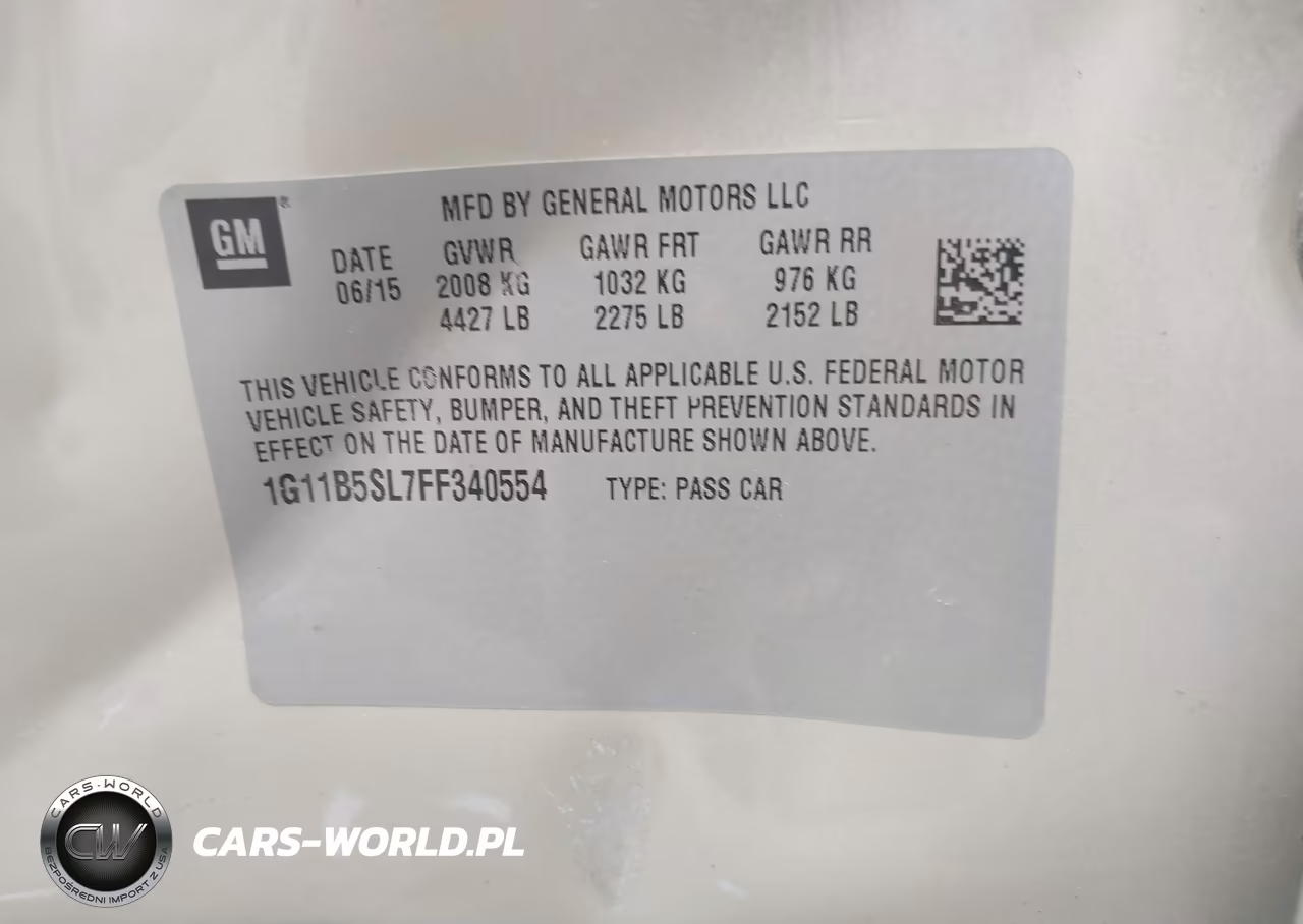 2015 Chevrolet Malibu Ls VIN:1G11B5SL7FF340554 - 9