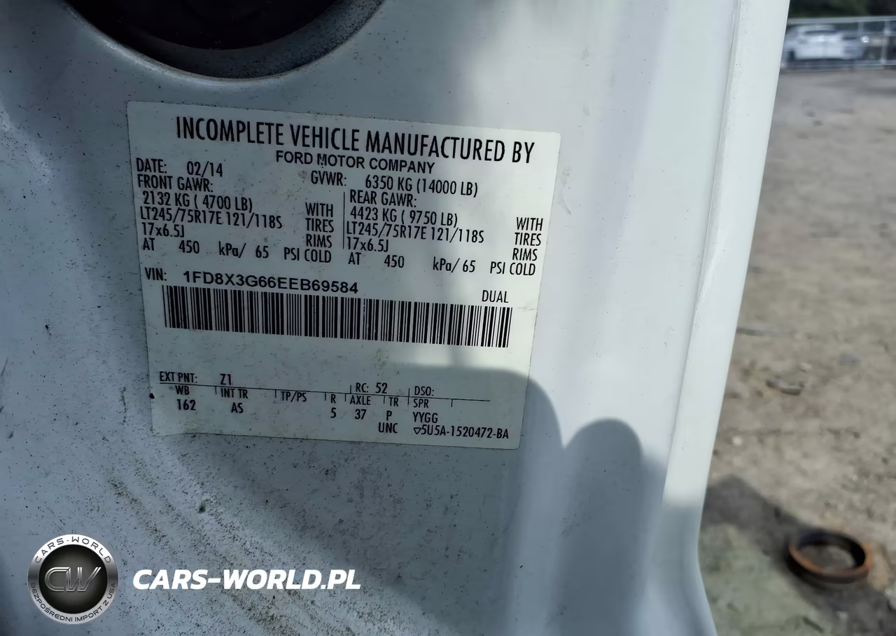 2014 Ford F-350 Chassis Xl VIN:1FD8X3G66EEB69584 - 8