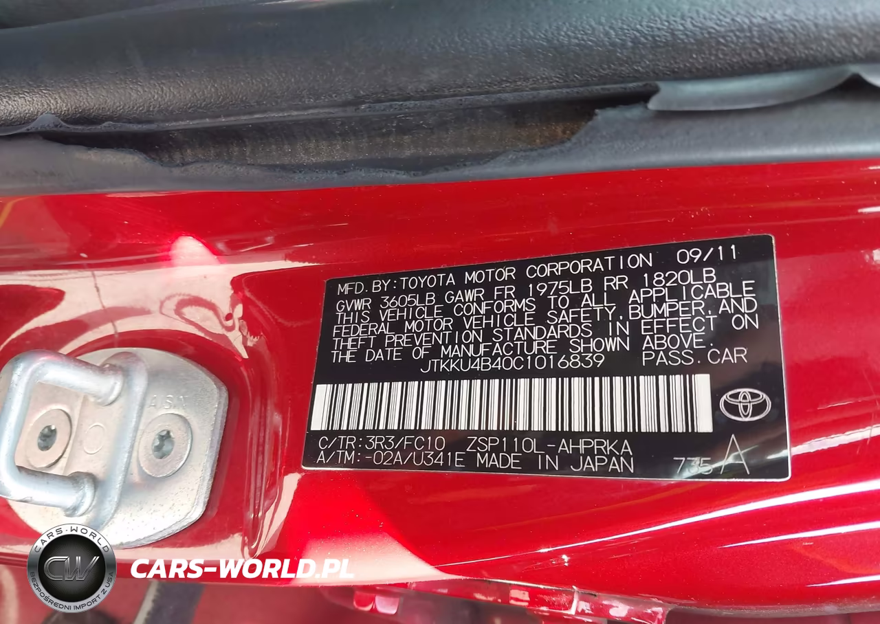 2012 Scion Xd VIN:JTKKU4B40C1016839 - 9
