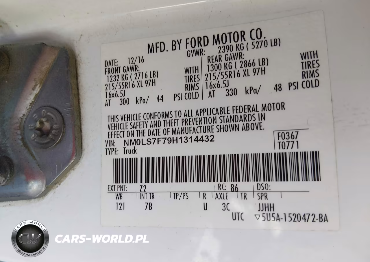 2017 Ford Transit Connect Xlt VIN:NM0LS7F79H1314432 - 9