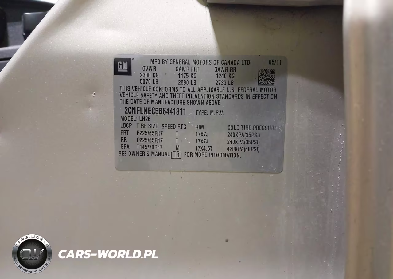 2011 Chevrolet Equinox 2Lt VIN:2CNFLNEC5B6441811 - 9