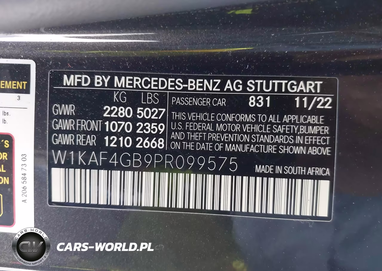 2023 Mercedes-Benz C 300 Sedan VIN:W1KAF4GB9PR099575 - 9