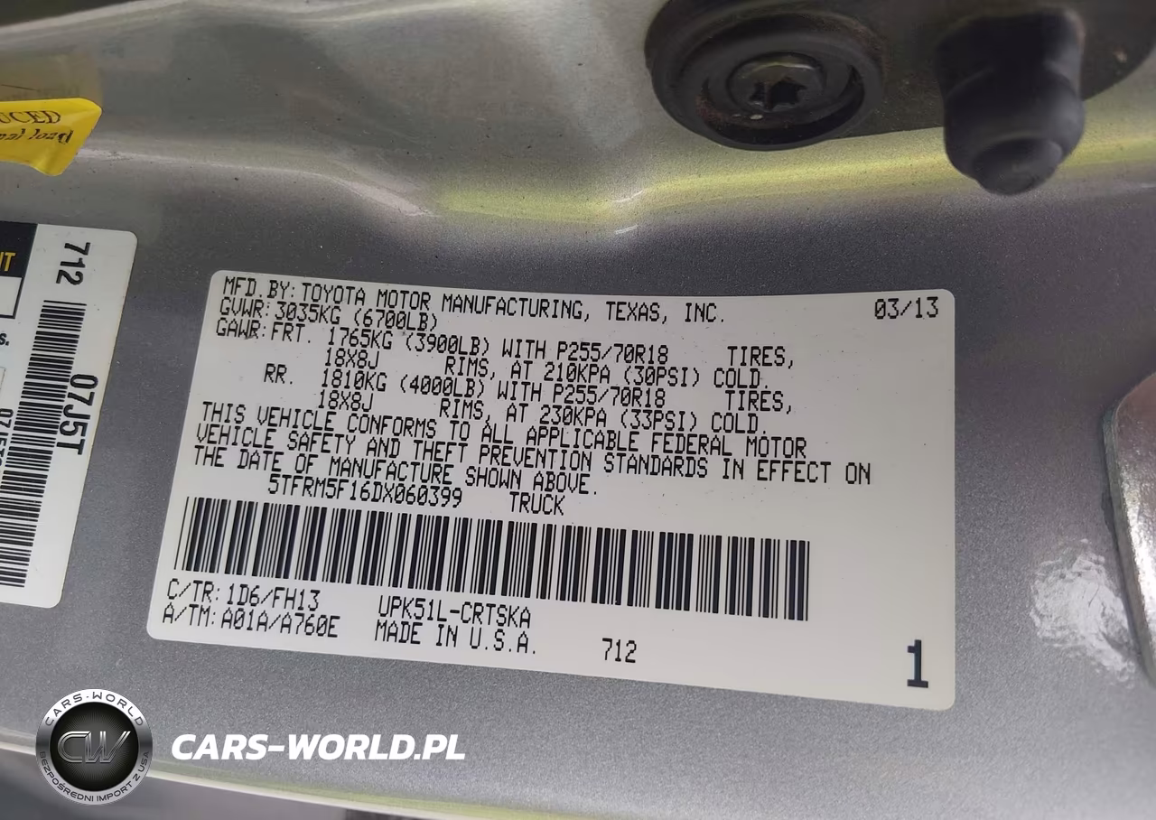 2013 Toyota Tundra Grade 4.6L V8 VIN:5TFRM5F16DX060399 - 9