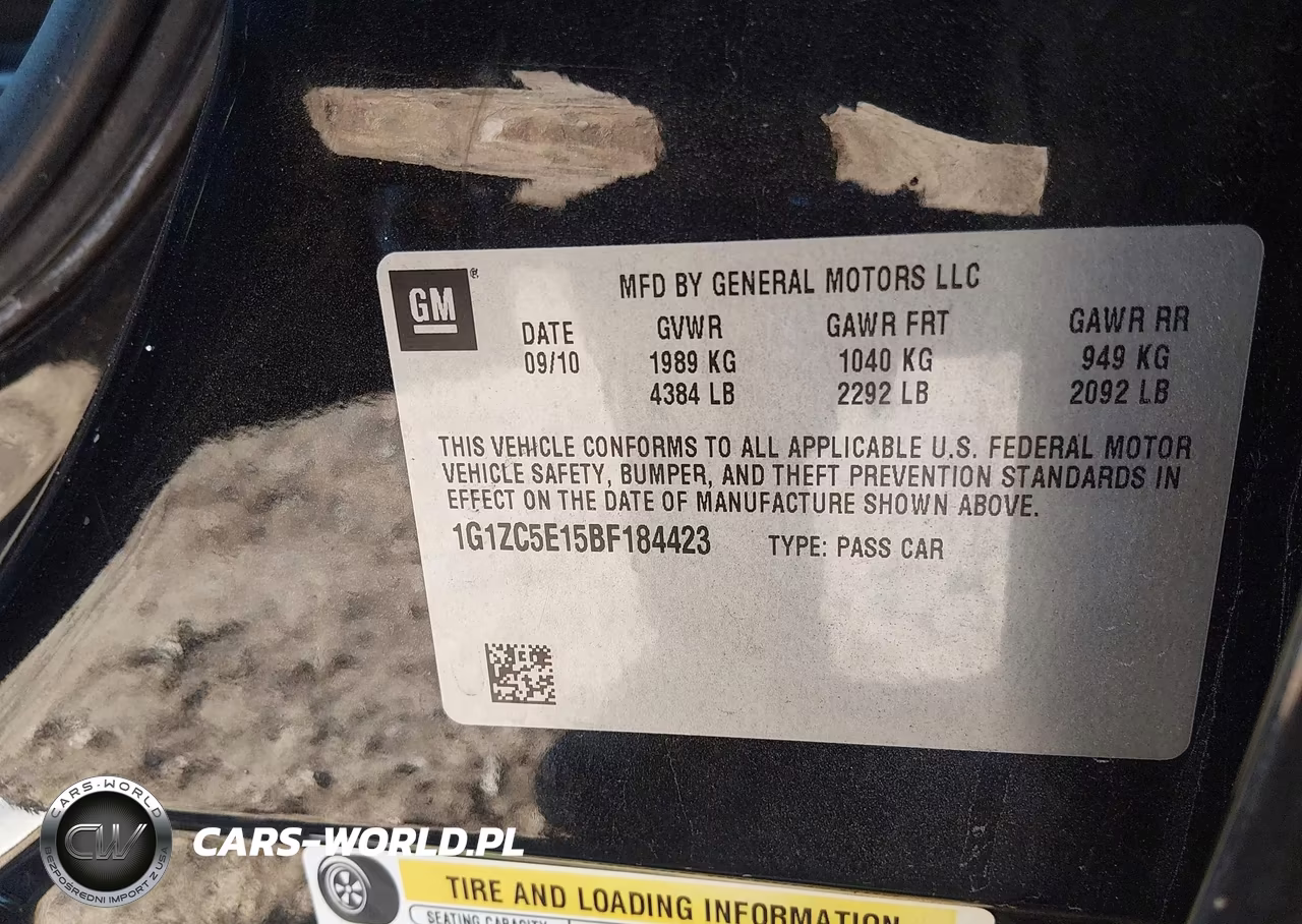 2011 Chevrolet Malibu 1Lt VIN:1G1ZC5E15BF184423 - 9