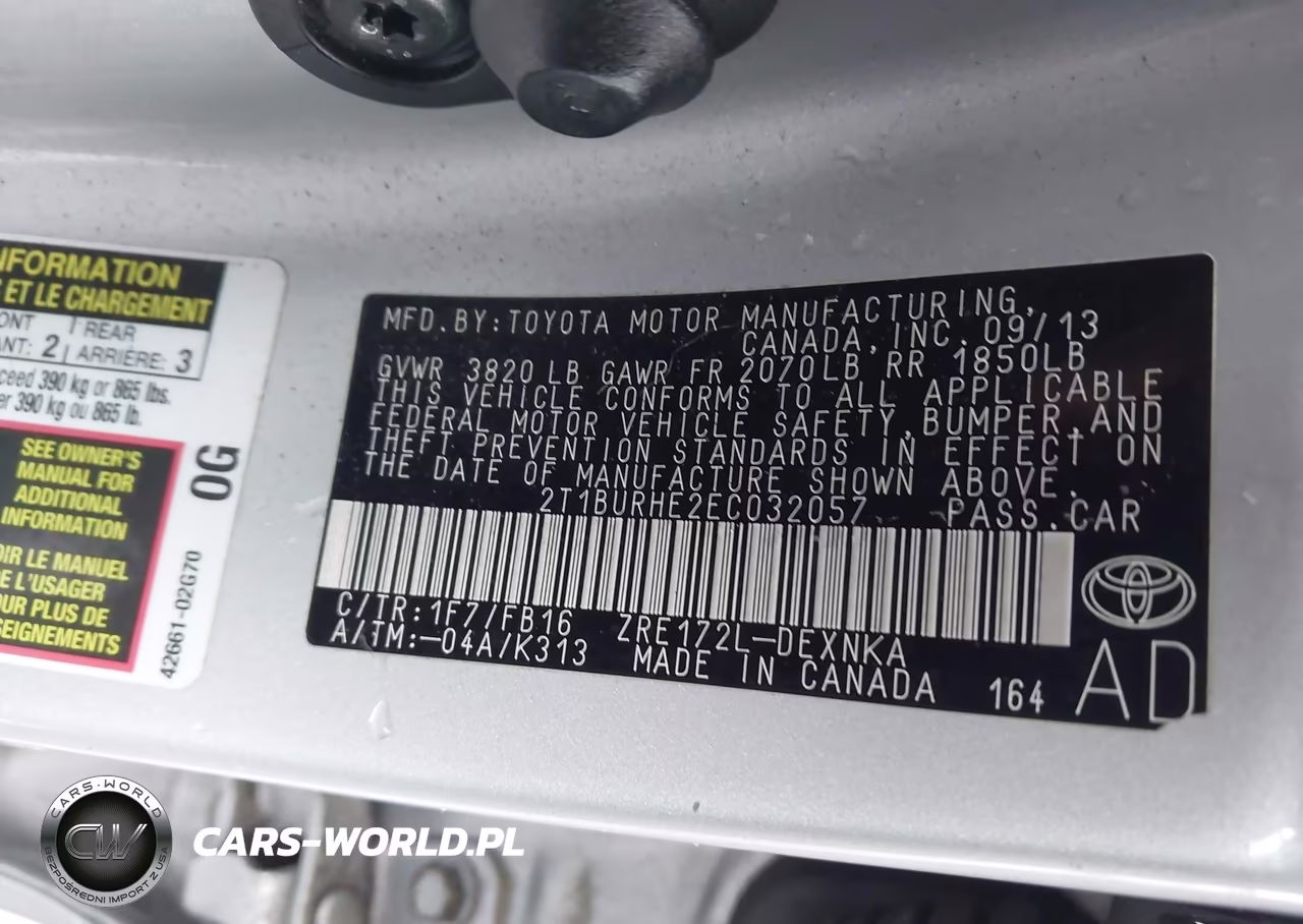 2014 Toyota Corolla Le VIN:2T1BURHE2EC032057 - 9