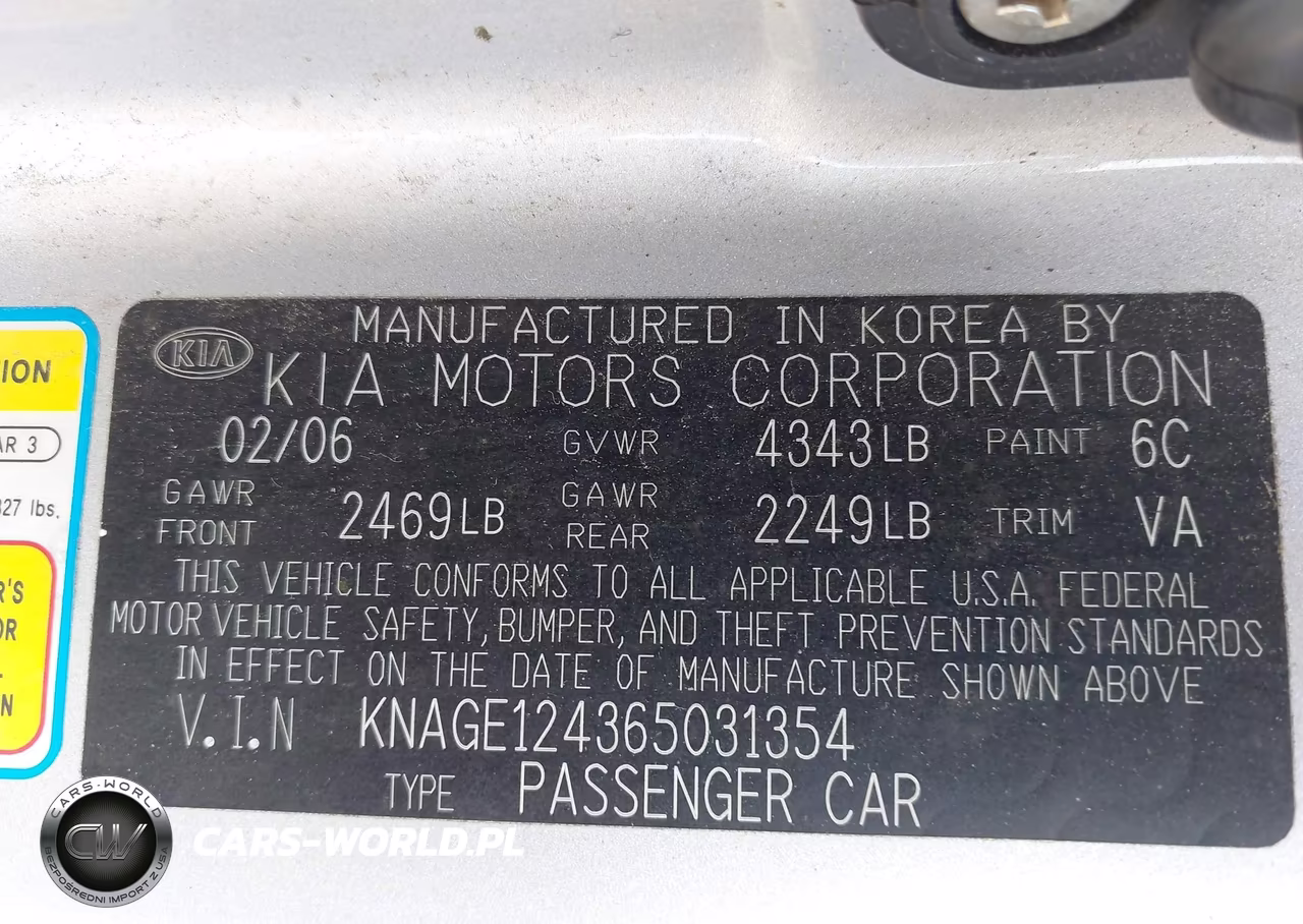 2006 Kia Optima Ex V6 (New)-Lx V6 (New) VIN:KNAGE124365031354 - 9