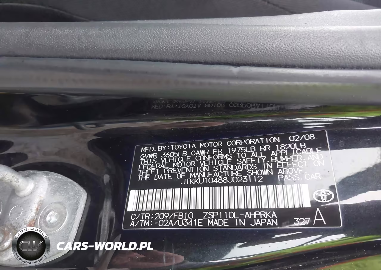 2008 Scion Xd VIN:JTKKU10488J023112 - 9