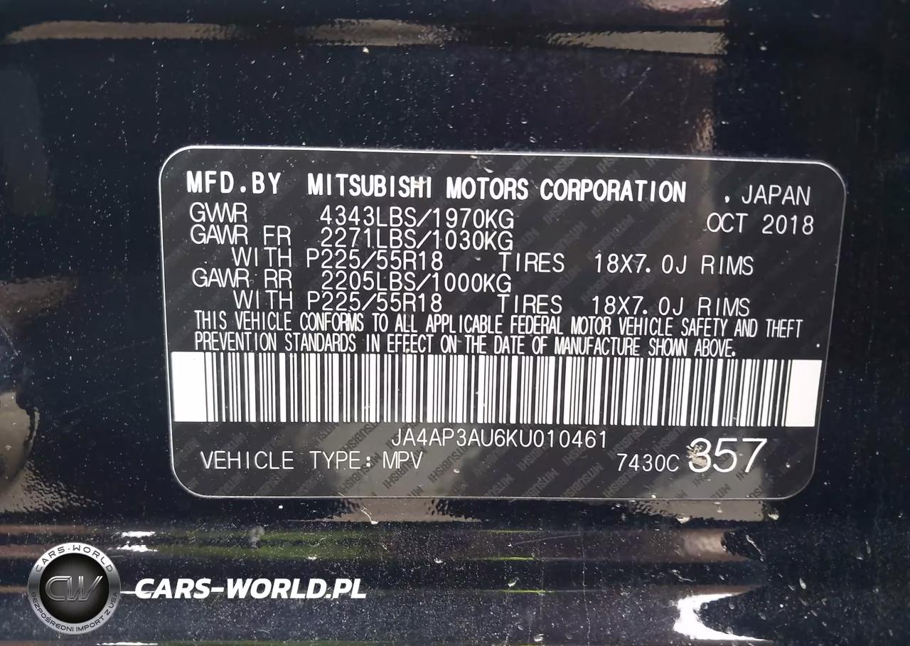 2019 Mitsubishi Outlander Sport 2.0 Le VIN:JA4AP3AU6KU010461 - 9