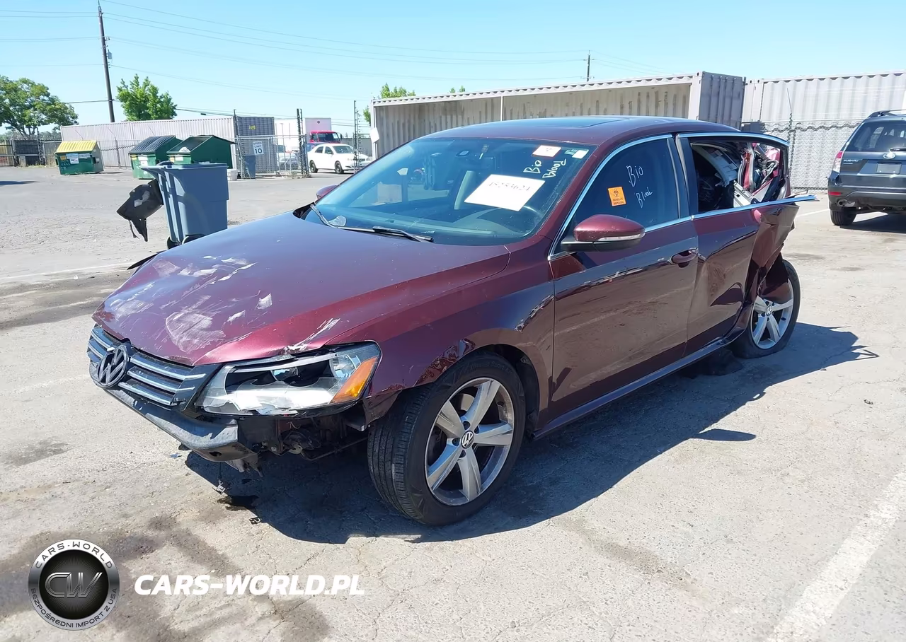 2012 Volkswagen Passat 2.5L Se VIN:1VWBP7A32CC029022 - 2
