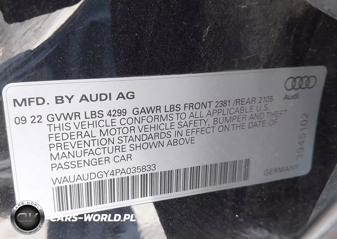2023 Audi A3 Premium 40 Tfsi Front-Wheel Drive S Tronic VIN:WAUAUDGY4PA035833 - 9