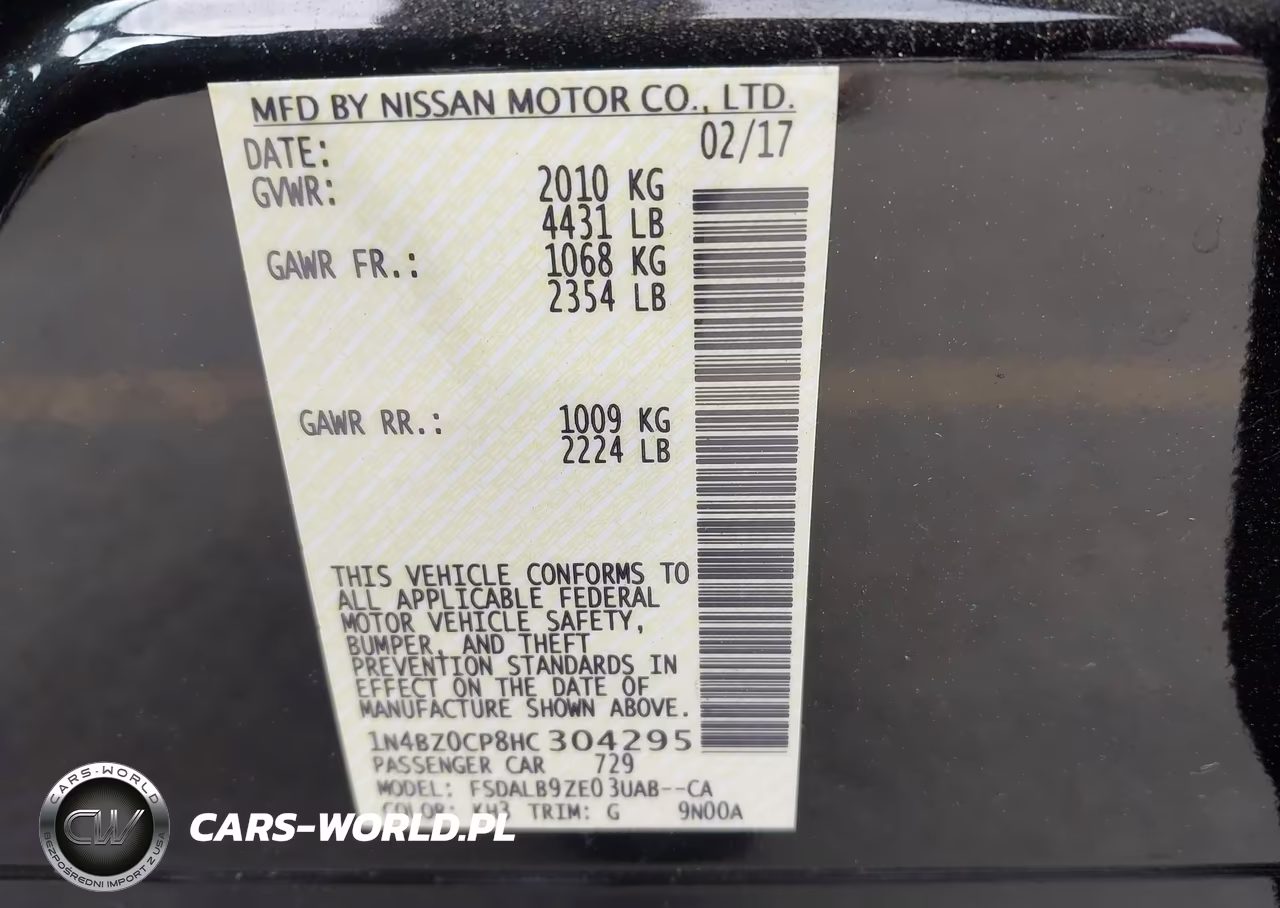 2017 Nissan Leaf S VIN:1N4BZ0CP8HC304295 - 9