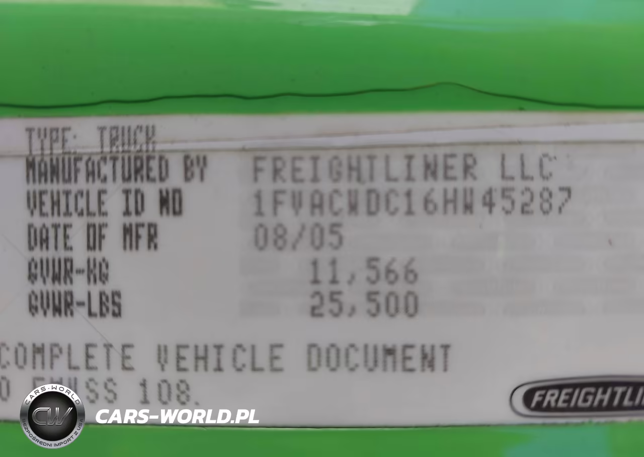 2006 Freightliner M2 106 Medium Duty VIN:1FVACWDC16HW45287 - 8