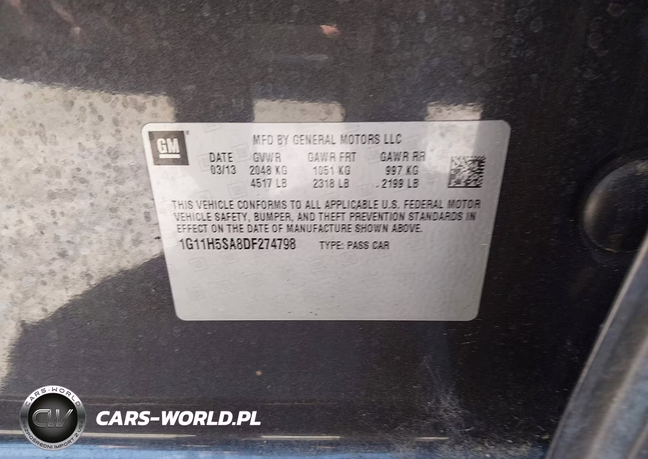 2013 Chevrolet Malibu 1Lz VIN:1G11H5SA8DF274798 - 9