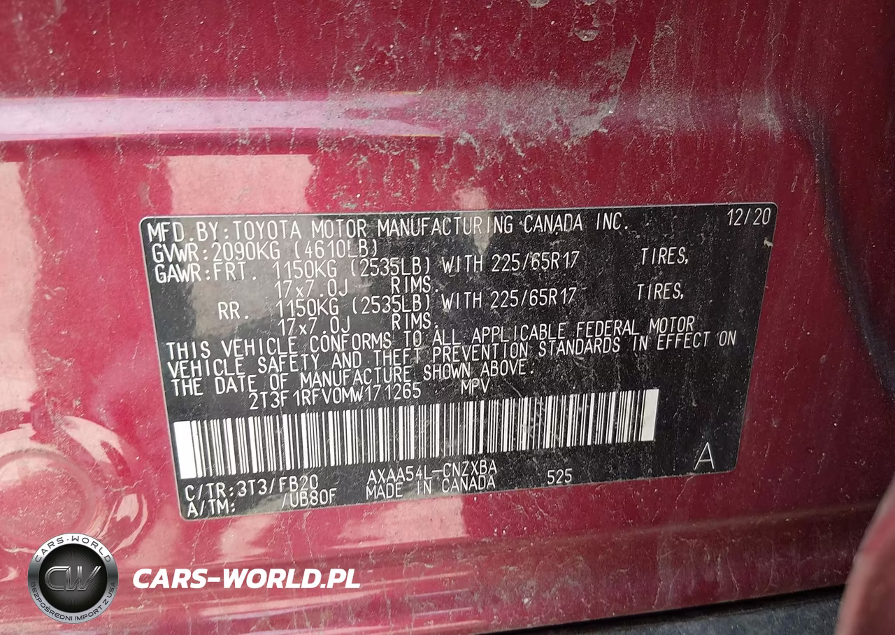 2021 Toyota Rav4 Le VIN:2T3F1RFV0MW171265 - 9