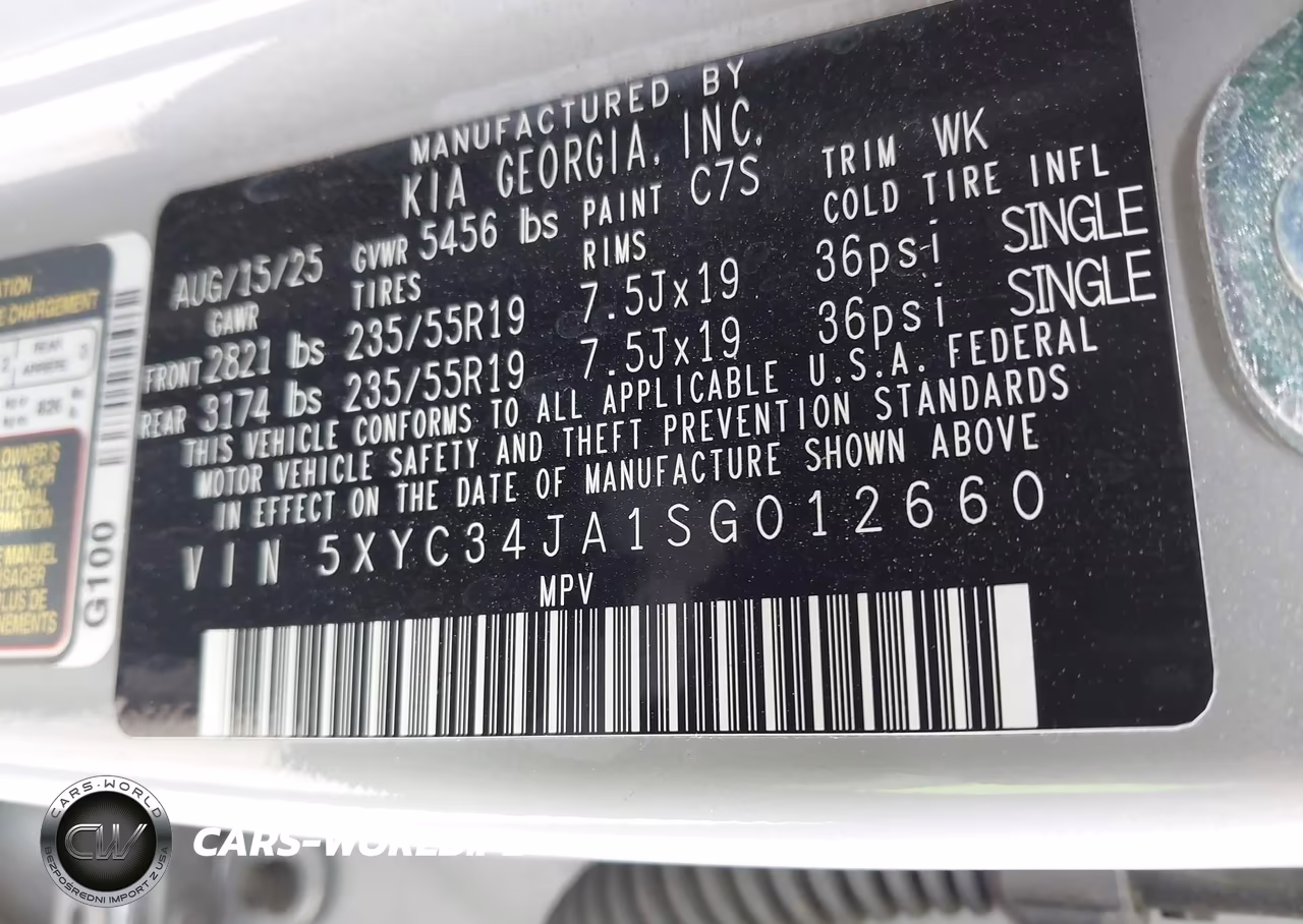2025 Kia Ev6 Wind Rwd VIN:5XYC34JA1SG012660 - 9
