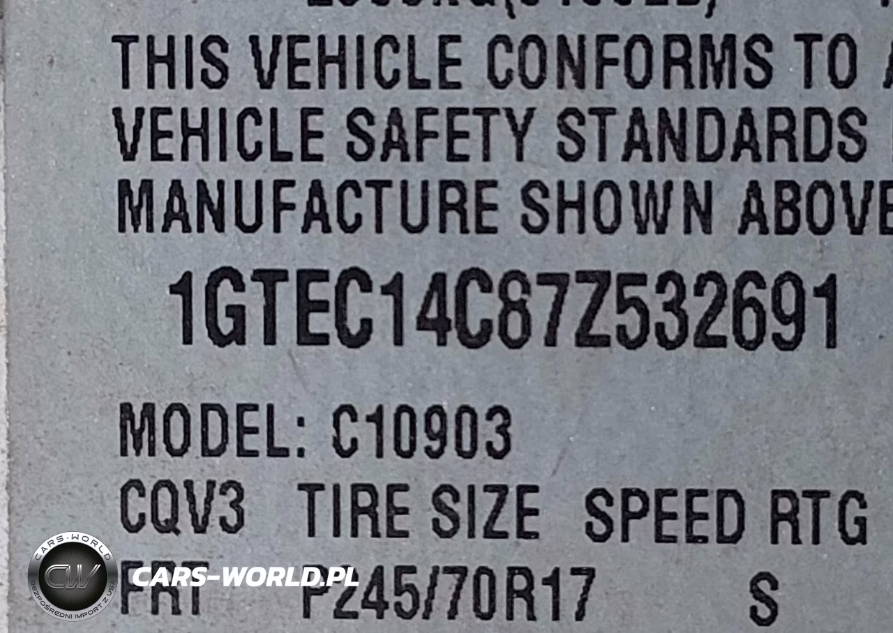 2007 GMC Sierra 1500 Work Truck VIN:1GTEC14C87Z532691 - 9