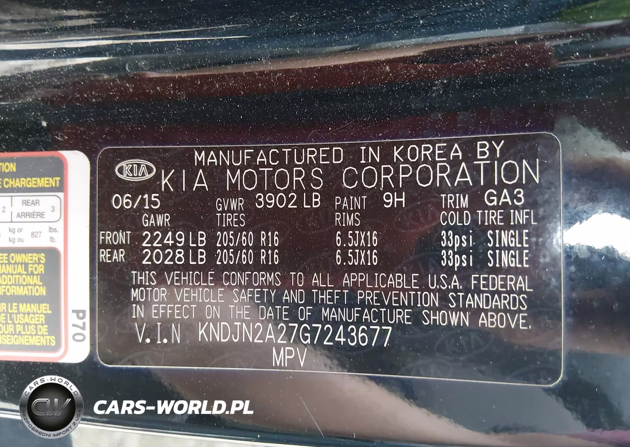 2016 Kia Soul VIN:KNDJN2A27G7243677 - 9