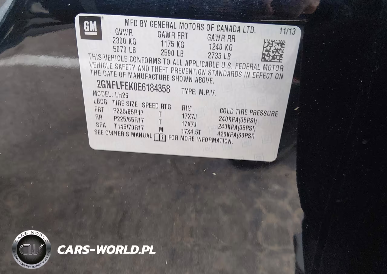 2014 Chevrolet Equinox 1Lt VIN:2GNFLFEK0E6184358 - 9