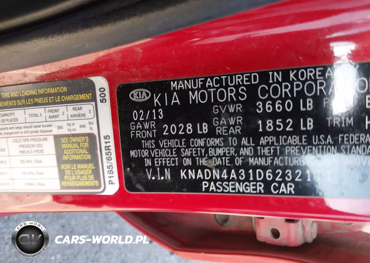 2013 Kia Rio Ex VIN:KNADN4A31D6232111 - 9