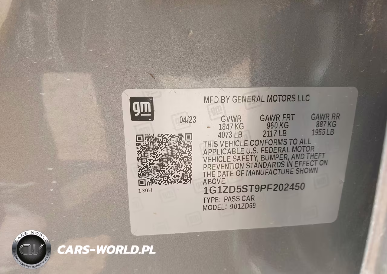 2023 Chevrolet Malibu Fwd 1Lt VIN:1G1ZD5ST9PF202450 - 9