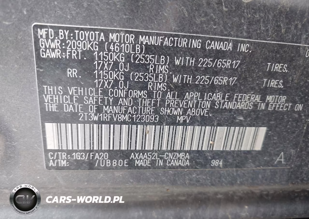 2021 Toyota Rav4 Xle VIN:2T3W1RFV8MC123093 - 9
