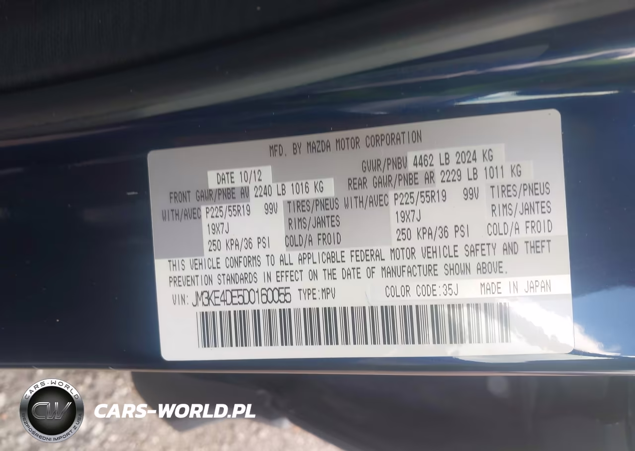 2013 Mazda Cx-5 Grand Touring VIN:JM3KE4DE5D0160055 - 9